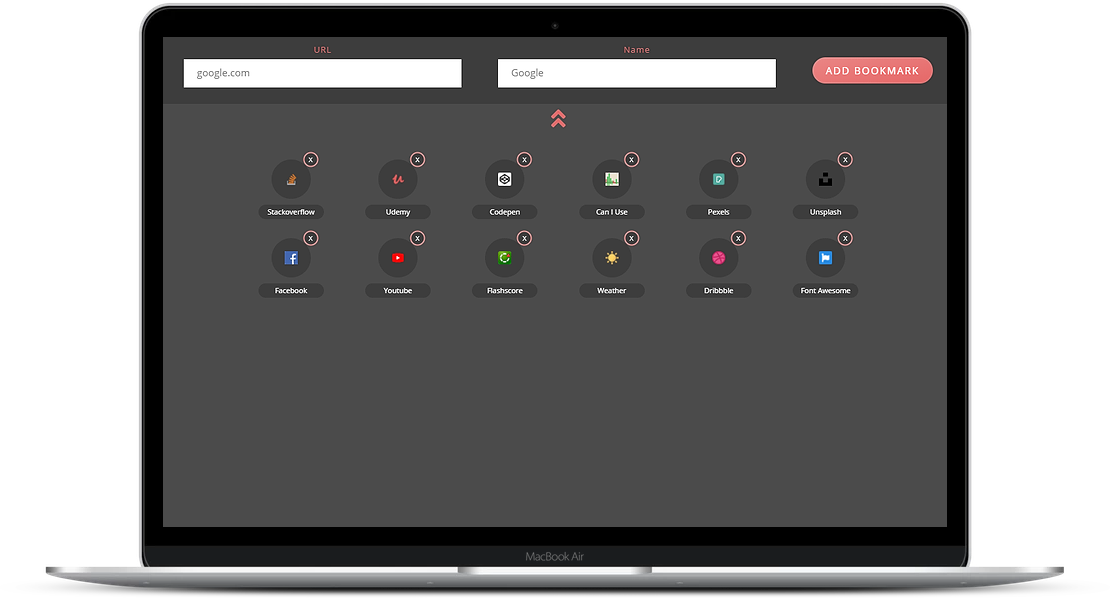 Bookmark App Desktop Demo