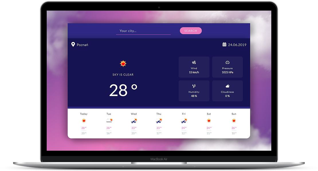 Weather App Desktop Demo